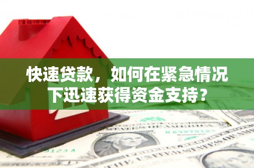 阿勒泰快速贷款，如何在紧急情况下迅速获得资金支持？