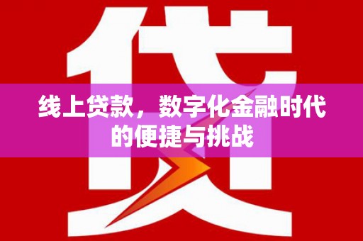 阿勒泰线上贷款，数字化金融时代的便捷与挑战