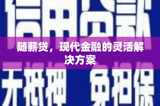 阿勒泰随薪贷，现代金融的灵活解决方案