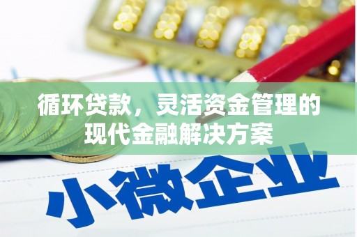 阿勒泰循环贷款，灵活资金管理的现代金融解决方案