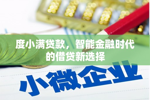 阿勒泰度小满贷款，智能金融时代的借贷新选择
