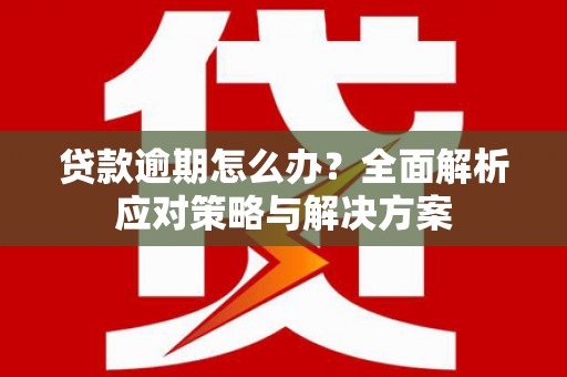 阿勒泰贷款逾期怎么办？全面解析应对策略与解决方案