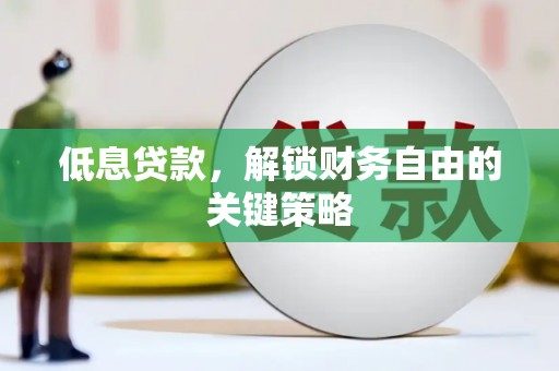 阿勒泰低息贷款，解锁财务自由的关键策略