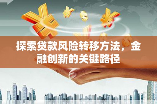 阿勒泰探索贷款风险转移方法，金融创新的关键路径