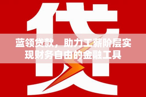阿勒泰蓝领贷款，助力工薪阶层实现财务自由的金融工具