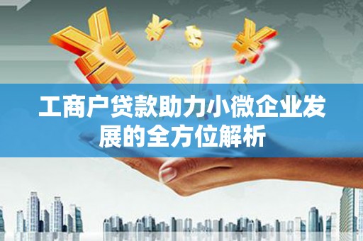 阿勒泰工商户贷款助力小微企业发展的全方位解析