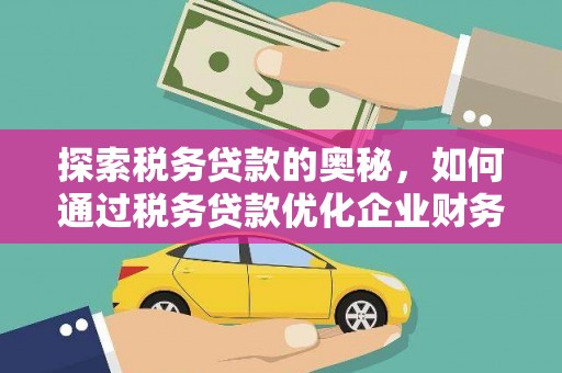 阿勒泰探索税务贷款的奥秘，如何通过税务贷款优化企业财务
