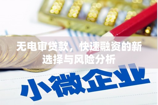 阿勒泰无电审贷款，快速融资的新选择与风险分析