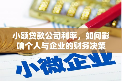 阿勒泰小额贷款公司利率，如何影响个人与企业的财务决策