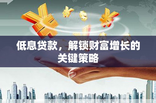阿勒泰低息贷款，解锁财富增长的关键策略