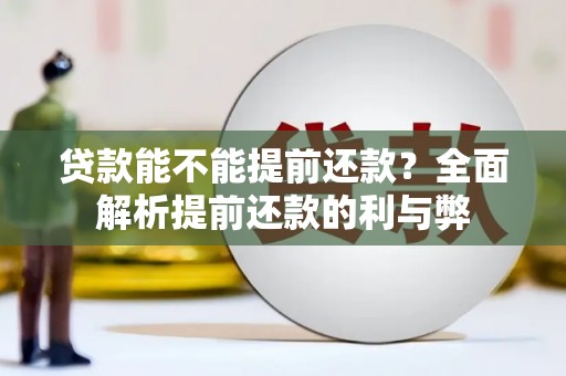 阿勒泰贷款能不能提前还款？全面解析提前还款的利与弊