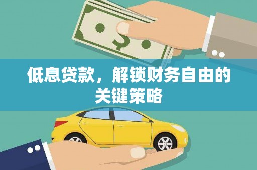 阿勒泰低息贷款，解锁财务自由的关键策略