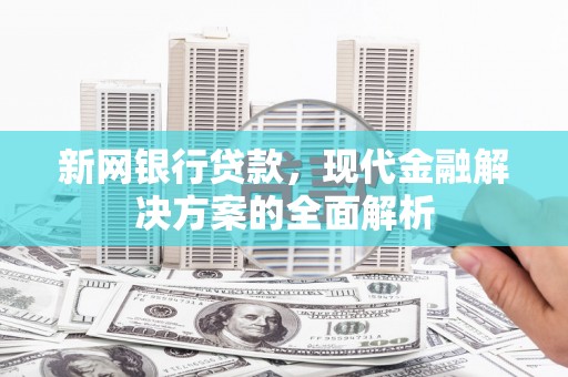 阿勒泰新网银行贷款，现代金融解决方案的全面解析