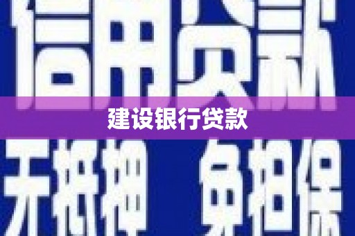 阿勒泰建设银行贷款