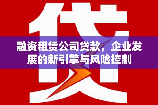 阿勒泰融资租赁公司贷款，企业发展的新引擎与风险控制