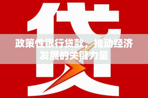 阿勒泰政策性银行贷款，推动经济发展的关键力量