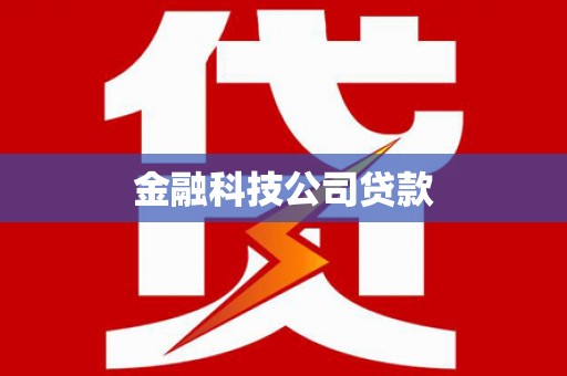 阿勒泰金融科技公司贷款