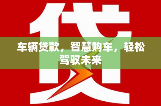 阿勒泰车辆贷款，智慧购车，轻松驾驭未来