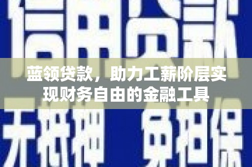阿勒泰蓝领贷款，助力工薪阶层实现财务自由的金融工具
