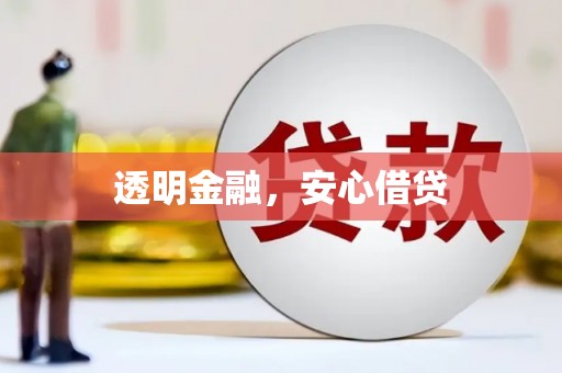 阿勒泰透明金融，安心借贷