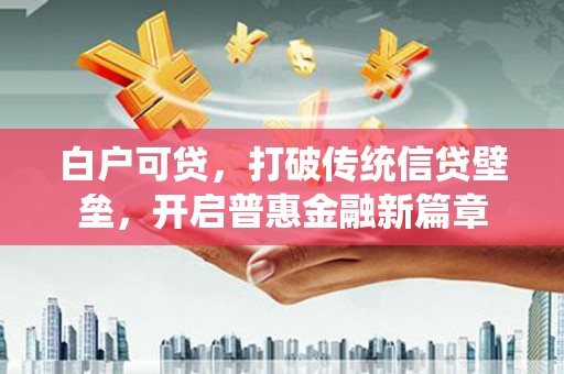 阿勒泰白户可贷，打破传统信贷壁垒，开启普惠金融新篇章