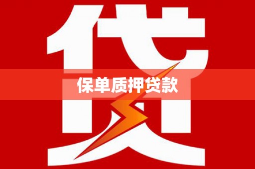 阿勒泰保单质押贷款