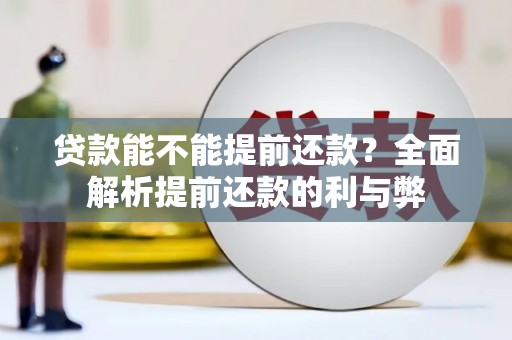 阿勒泰贷款能不能提前还款？全面解析提前还款的利与弊