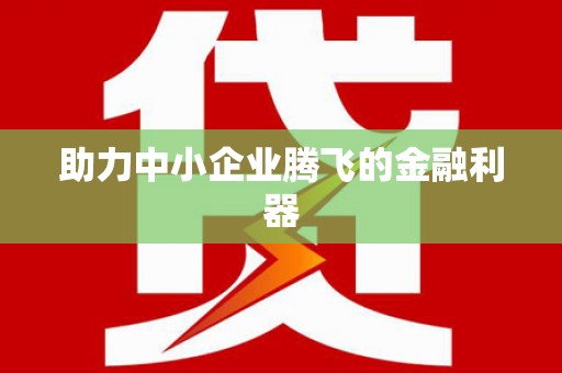 阿勒泰助力中小企业腾飞的金融利器