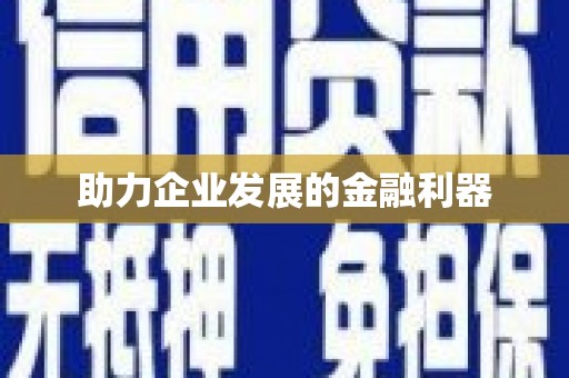 阿勒泰助力企业发展的金融利器