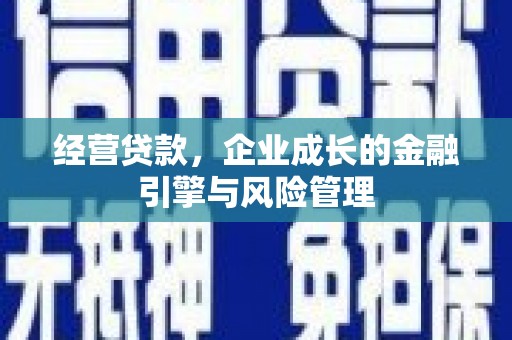 阿勒泰经营贷款，企业成长的金融引擎与风险管理